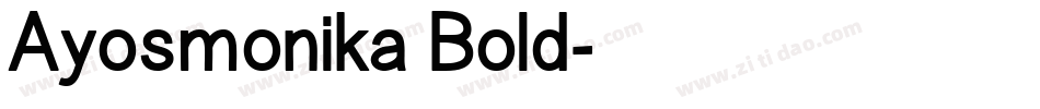 Ayosmonika Bold字体转换